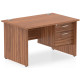 Rayleigh Panel End Straight Desk with Fixed Pedestal